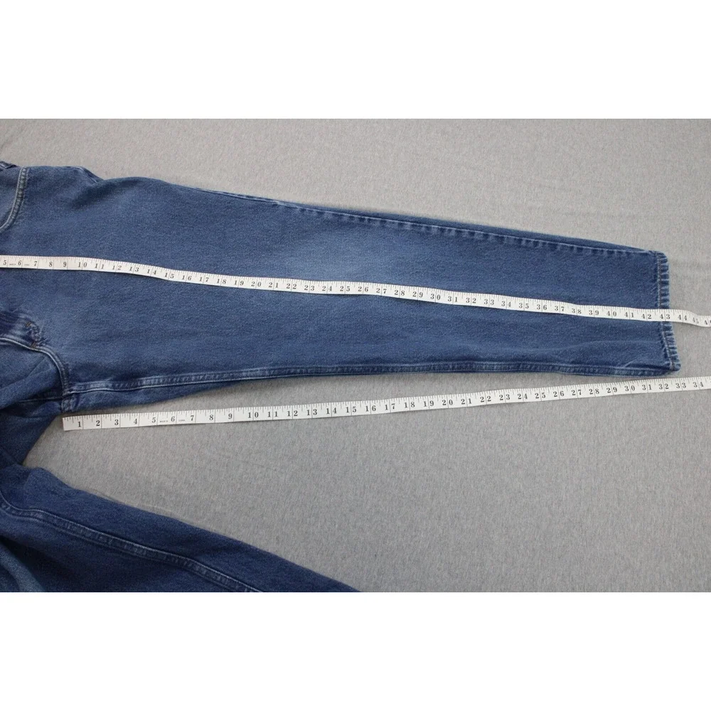 LL Bean Jeans Mens 42 X 34 Blue 100% Cotton Classic Fit Straight Leg